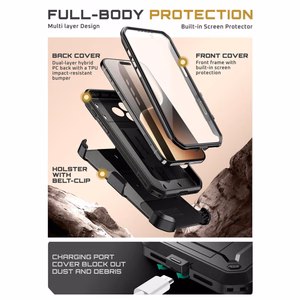 Supcase UB Pro dėklas telefonui iPhone 17 Pro Max - Juodas