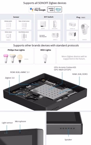Sonoff NSPanel Pro Matter WiFi/Bluetooth/ZigBee išmanusis valdymo skydelis, baltas
