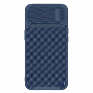 Nillkin Textured S Case для iPhone 14, бронированный чехол с защитой камеры, синий