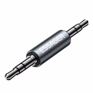 Adapteris Essager AuX, pilkas (kištukinė AUX–kištukinė AUX)