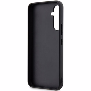 Guess GUHCS23FEG4GFGR S23 FE S711 pilkas/pilkas kietas dėklas 4G metalinis auksinis logotipas