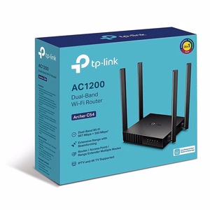 TP-Link Archer C54 belaidis maršrutizatorius Greitas eternetas Dviguba juosta (2,4 GHz / 5 GHz) Juoda