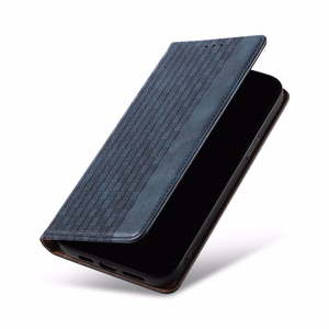 Magnet Strap Case чехол для Samsung Galaxy S23 Ultra флип-кошелёк мини-ремешок подставка синий