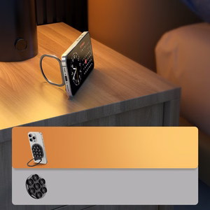 Magnetinis telefono laikiklis su siurbtukais Joyroom (ZS418) juodas
