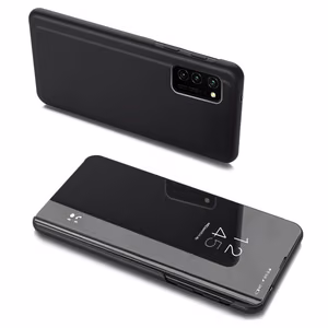 Clear View atverčiamas dėklas telefonui Samsung Galaxy A03s (166.5) juoda
