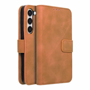 Чехол-книжка для Samsung S23 Tender Book коричневый