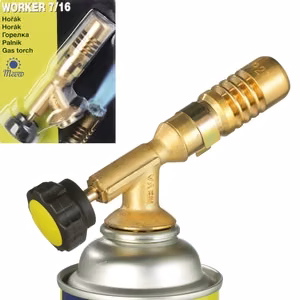 Meva WORKER gas torch for cartridge with 7/16-inch valve, 1.8 kW