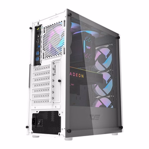 Darkflash DK352 Plus computer case (black and white) + 4 ARGB fans