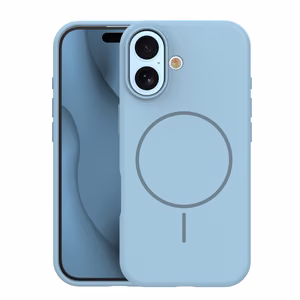Silicone Thin Mag dėklas iPhone 17 6,3" šviesiai mėlynas
