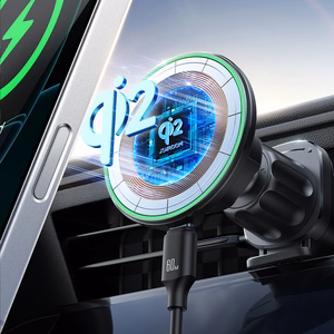 Automobilinis laikiklis-įkroviklis Joyroom JR-ZS412 Qi2 MagSafe 15W juodas