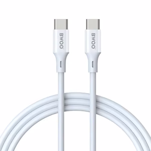 USB kabelis Bwoo (X282) "USB-C to USB-C" (60W) 2m baltas