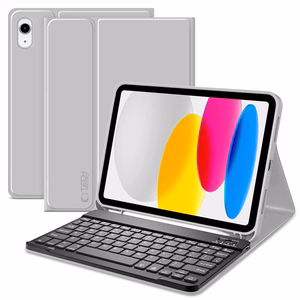 Tech-Protect SC Pen + klaviatūros dėklas iPad 10.9" 2022 (10-oji gen.) / 11" 2025 (11-oji gen.) - pilkas