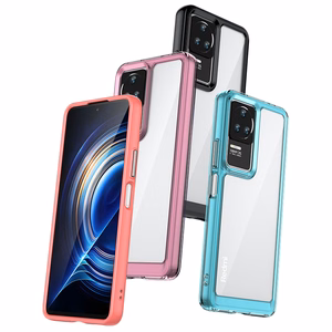 Чехол Outer Space для Xiaomi Poco F4 5G с гибкой рамкой синий