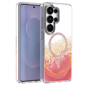 Чехол Epoxy Mag для Samsung Galaxy S26 Ultra розовый