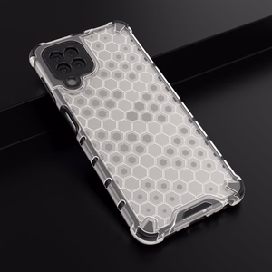 Honeycomb dėklas apsauginis su TPU buferiu Samsung Galaxy A22 4G skaidrus