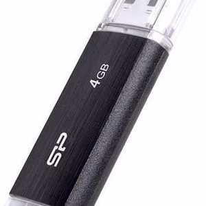 SILICON POWER Ultima U02 USB atmintinė 4 GB USB 2.0 (SP004GBUF2U02V1K) juoda