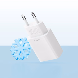 Cuktech maitinimo adapteris 20 W USB-C, su ES kištuku – baltas