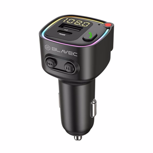 Blavec FM transliatorius Flash TR-02 MP3, Bluetooth - USB + Type C - PD 30W (TFMFTR02-B) juodas