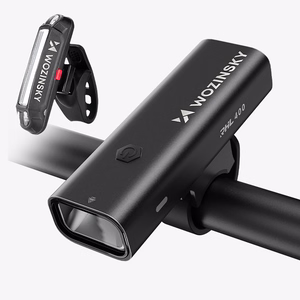 Комплект переднего (400 лм) и заднего USB-C фонарей Wozinsky WSBLB2 – чёрный