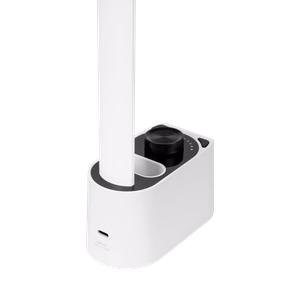 Desk lamp with clock