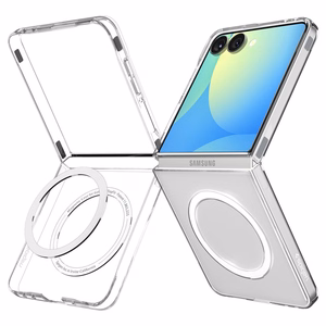 Чехол Spigen AirSkin Mag MagSafe для Samsung Galaxy Z Flip 7 - прозрачный и белый
