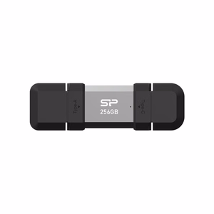 Silicon Power SP256GBUC3C51V1S USB atmintinė 256 GB USB Type-A / USB Type-C 3.2 Gen 1 (3.1 Gen 1) juoda, sidabrinė