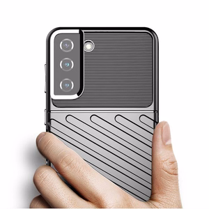 Thunder dėklas lankstus šarvuotas Samsung Galaxy S22 + (S22 Plus) juodas