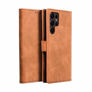 Чехол-книжка для Samsung S22 ULTRA Tender Book коричневый