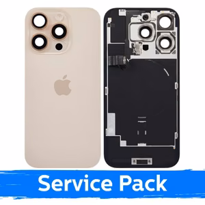 Задняя крышка совместимая с Apple iPhone 16 Pro / Desert Titanium / (Service Pack)