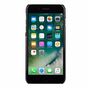 Moshi XT itin plonas skaidrus kietas dėklas, skirtas iPhone 8 Plus / 7 Plus, „Stealth Black“ spalvos