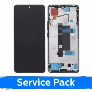 Ekranas skirtas Xiaomi Redmi Note 13 Pro 5G / Poco X6 5G su rėmeliu / Olive Green / (Service Pack)
