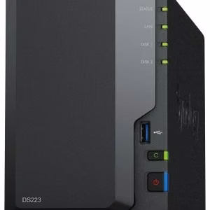 Synology DiskStation DS223 NAS ir duomenų saugojimo serveris Desktopas Realtek RTD1619B 2 GB DDR4