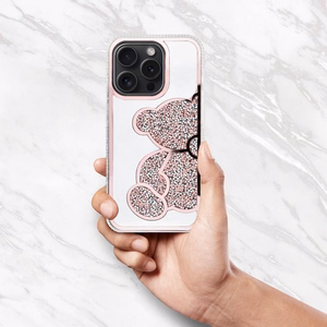 Чехол для iPhone 16 PRO MAX Teddy Bear розовый
