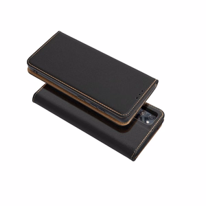 SMART PRO Knygutė leather dėklas for XIAOMI Redmi Note 15 5G juodas