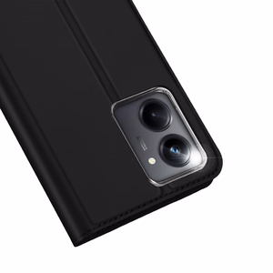 Dux Ducis Skin Pro Dėklas Realme 10 Pro lankstus dangtelis kortų piniginė stovas - juodas