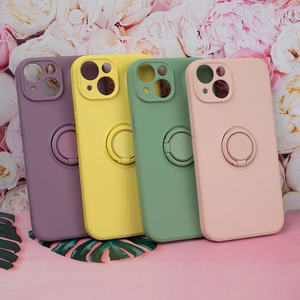 Dėklas telefonui su piršto laikikliu Xiaomi Redmi Note 13 Pro Plus 5G (global) geltonas