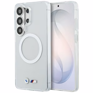 BMW IML Shockproof Metal Logo чехол MagSafe для Samsung Galaxy S26 Ultra прозрачный