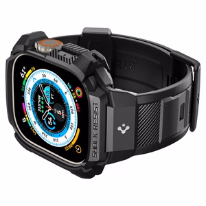 Spigen Rugged Armor Pro Apple Watch Ultra (49mm) Strap Case - Black