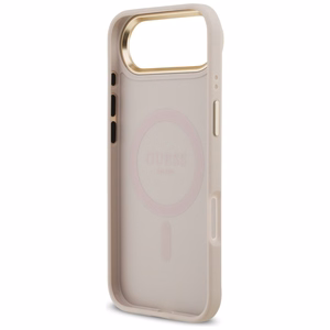 GUESS dėklas IPHONE 17 Air suderinamas su MagSafe GUHMP17MP4MSEGCP (PU 4G su klasikiniu) rožinė