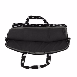Wonder Briefcase Laptop 17 inches black polka-dot