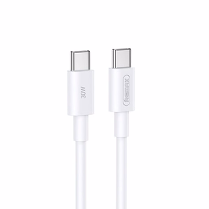 USB kabelis Remax RC-C021 USB-C to USB-C 30W 1.0m baltas