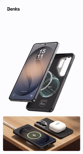 Benks Magnetic Armor Pro Grid Kevlar чехол Metal Frame 600D (H050) для Samsung Galaxy S26 Ultra чёрный