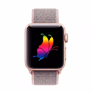 Tech-Protect нейлоновый ремешок для Apple Watch 4 / 5 / 6 / 7 / 8 / 9 / SE (38/40/41 mm) - розовый