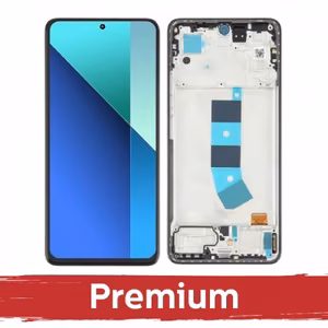 LCD дисплей совместимый с Xiaomi Redmi 13 4G / Redmi 13 5G / Poco M6 4G черный с рамкой OEM