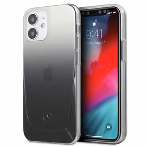 Mercedes Transparent Line Case for iPhone 12 mini - Black