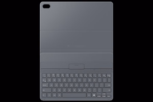 DX730UB plonas knygos tipo dėklas su klaviatūra Samsung Galaxy Tab S11, juodas