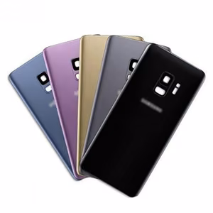 Back Cover Compatible With Samsung G965 S9 Plus / Midnight Black / (with camera lens) HQ