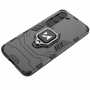 Чехол Wozinsky Ring Armor для Samsung Galaxy S23 бронированный с магнитным кольцом-держателем чёрный