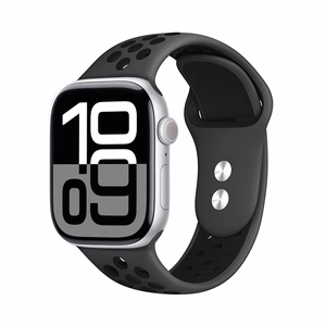 Crong Duo Sport dirželis, skirtas Apple Watch 38 / 40 / 41 / 42 mm, pilkas ir juodas