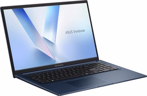 ASUS Vivobook 17 X1704MA-AU035 „Core 7 350“, 17,3 colių FHD IPS lygio ekranas, 60 Hz, 250 nits, AG, 16 GB DDR5, 512 GB SSD, „Intel Graphics“, WLAN + BT, 720p kamera, 50 WHrs, be operacinės sistemos, „Quiet Blue“